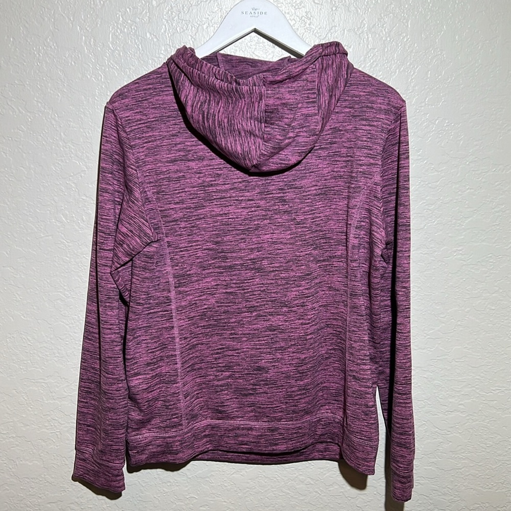 Crane | Dusty Pink and Black Hooded Front Pocket Sweatshirt